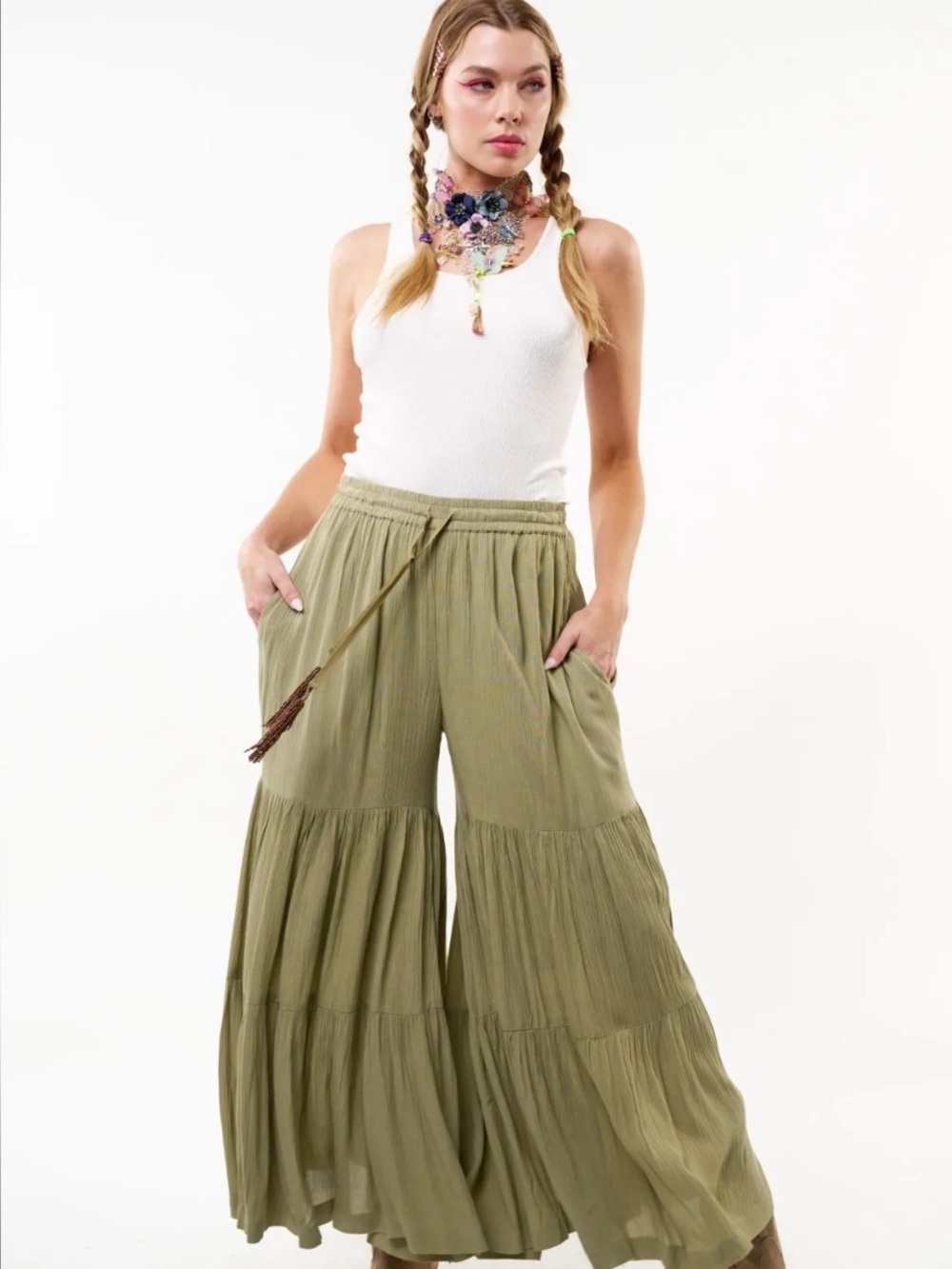 Aratta Dream Wide Leg Pants NWT